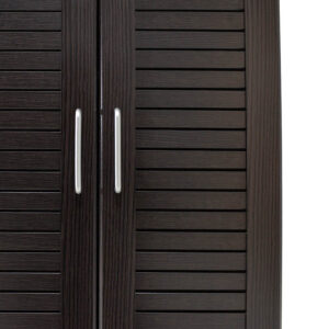 Παπουτσοθήκη-ντουλάπα SANTE pakoworld 21 ζεύγων χρώμα wenge 60x37x183εκ – 123-000006