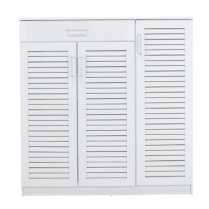 Παπουτσοθήκη-ντουλάπι SANTE pakoworld 30 ζεύγων χρώμα λευκό 120x37x123εκ – 123-000027