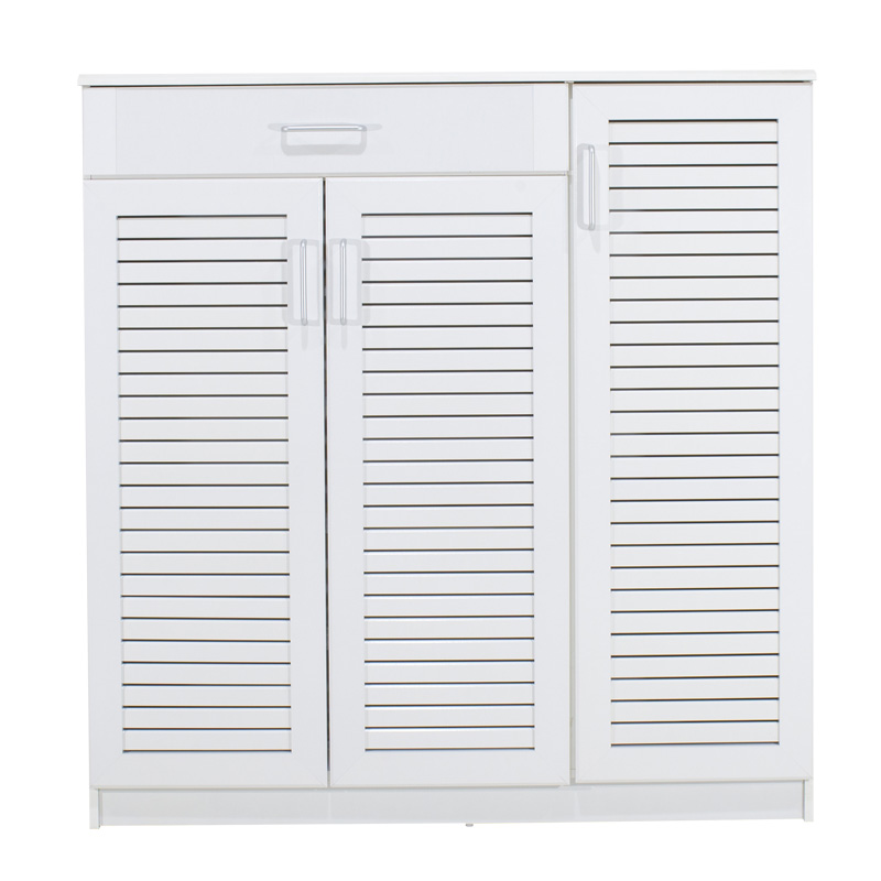 Παπουτσοθήκη-ντουλάπι SANTE pakoworld 30 ζεύγων χρώμα λευκό 120x37x123εκ – 123-000027