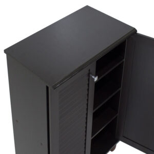 Παπουτσοθήκη-ντουλάπι SANTO pakoworld 10 ζεύγων χρώμα wenge 60×34,5×91,5εκ – 123-000030