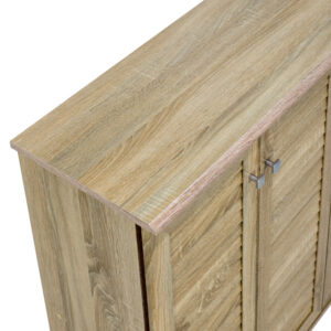 Παπουτσοθήκη-ντουλάπι SANTO pakoworld 16 ζεύγων χρώμα sonoma 89,5×34,5×91,5εκ – 123-000031