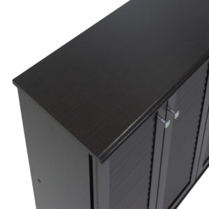 Παπουτσοθήκη-ντουλάπι SANTO pakoworld 16 ζεύγων χρώμα wenge 89,5×34,5×91,5εκ – 123-000032