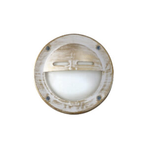 Χελώνα Επίτοιχη Στρογγυλή Πλαστική 1xGX53 για Σκαλοπάτια/Διαδρόμους IP64 Λευκό/Μπρονζέ – 13-0119