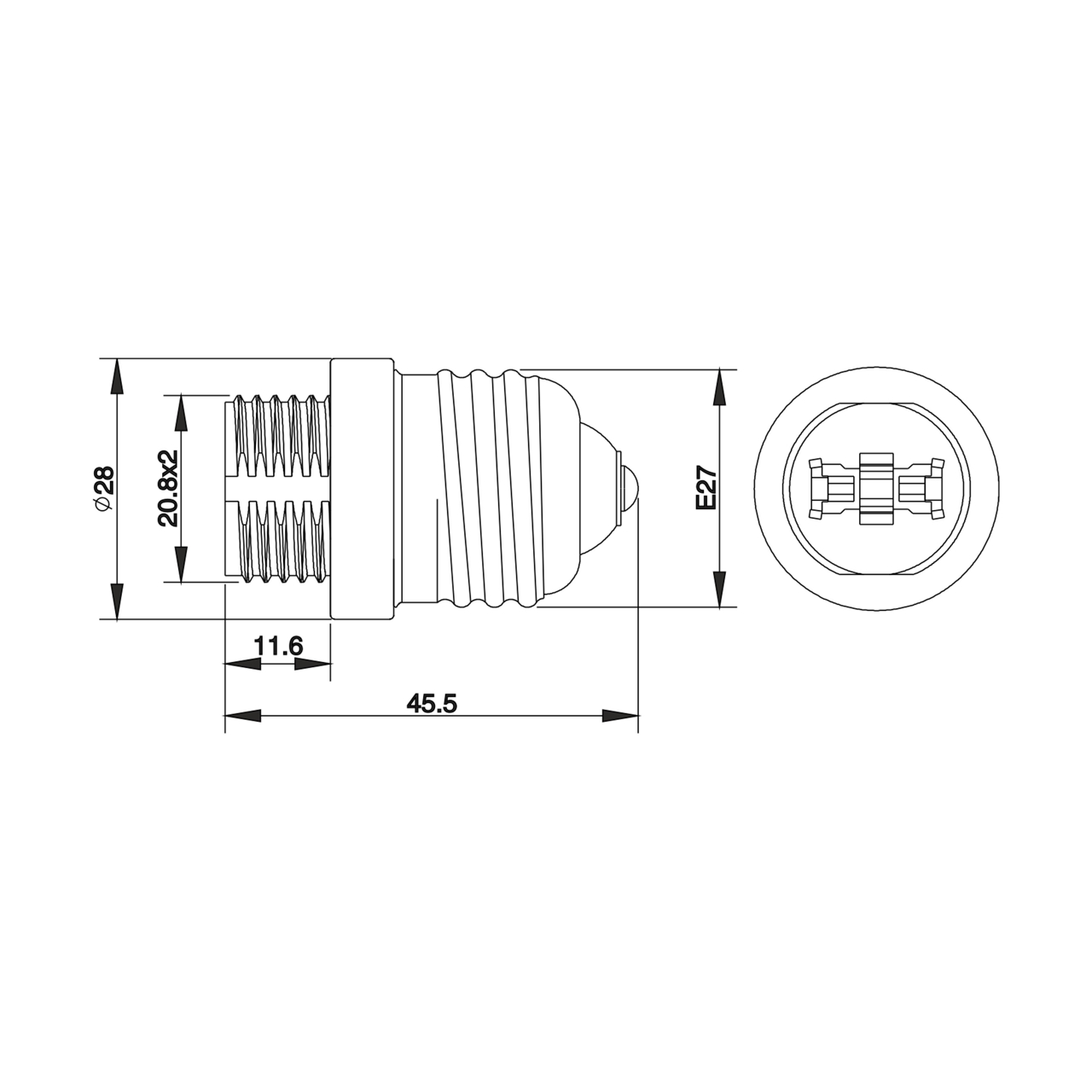 ΑΝΤΑΠΤΟΡ ΠΟΡΣΕΛΑΝΗΣ Ε27 ΣΕ G9 (KR) BLIST CUBALUX – 2-CL130537