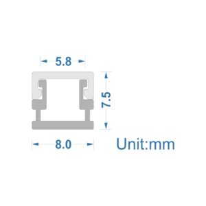 ΠΡΟΦΙΛ ΓΙΑ ΤΑΙΝΙΑ SLIM LINE 5mm 2M CUBALUX – 2-CL132110