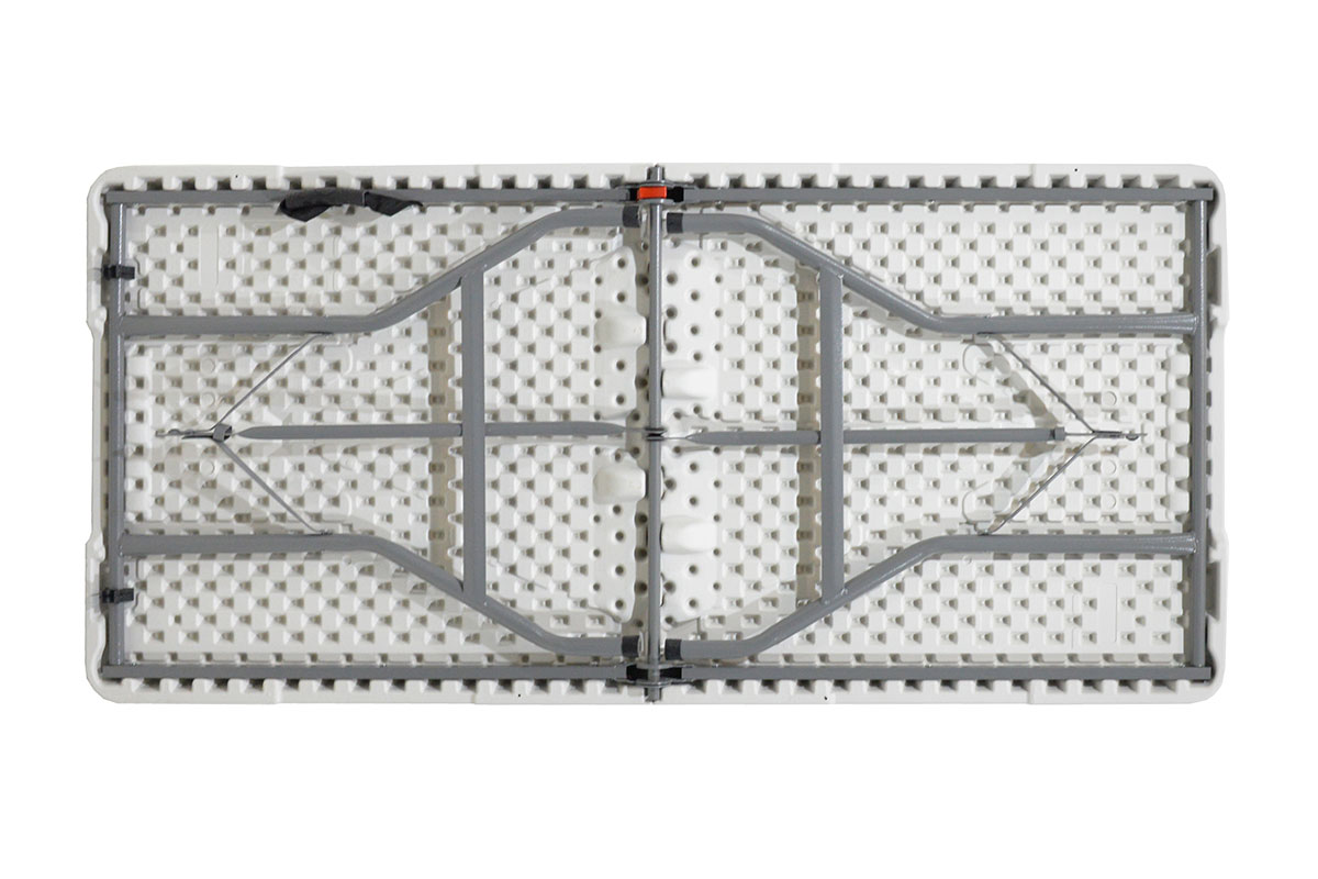 Τραπέζι catering Rodeo pakoworld πτυσσόμενο-βαλίτσα λευκό 183x76x74εκ – 142-000007