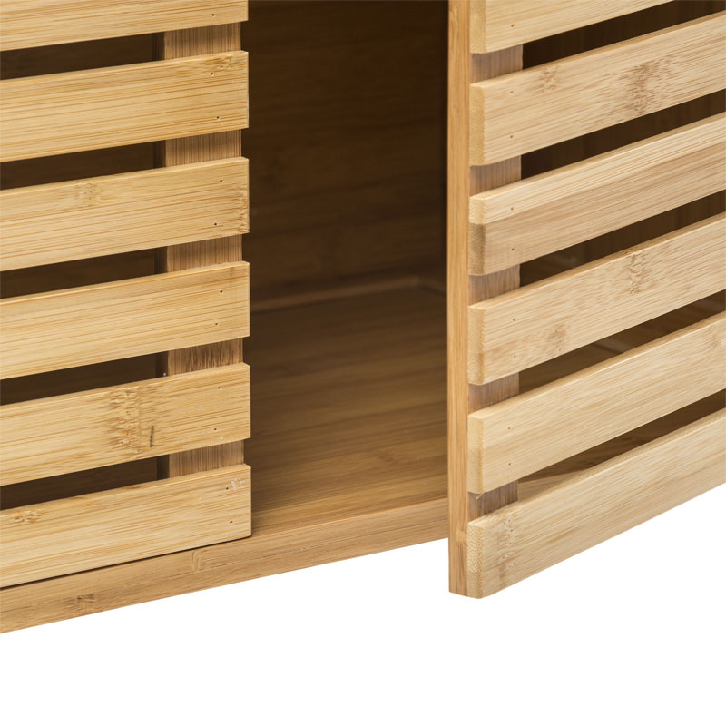 Πάγκος-ντουλάπι μπάνιου Sicela pakoworld χρώμα φυσικό 60x28x80εκ – 199-000509