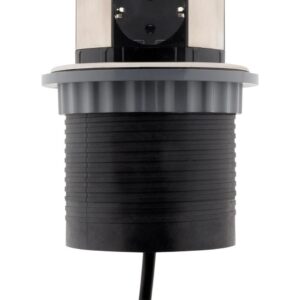 ΧΩΝΕΥΤΟ ΠΟΛΥΠΡΙΖΟ POP-UP ΓΙΑ ΕΠΙΠΛΑ ΓΡΑΦΕΙΟΥ/ΚΟΥΖΙΝΑΣ ΜΕ 3 ΣΟΥΚΟ 2 USB + 1,5M ΚΑΛΩΔΙΟ ΔΙΑΜ. Φ100 OTIO  – 2-HB278430