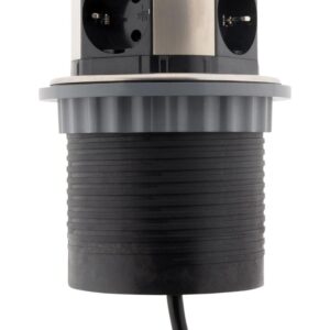 ΧΩΝΕΥΤΟ ΠΟΛΥΠΡΙΖΟ POP-UP ΓΙΑ ΕΠΙΠΛΑ ΓΡΑΦΕΙΟΥ/ΚΟΥΖΙΝΑΣ ΜΕ 3 ΣΟΥΚΟ 2 USB + 1,5M ΚΑΛΩΔΙΟ ΔΙΑΜ. Φ100 OTIO  – 2-HB278430