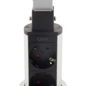 ΧΩΝΕΥΤΟ ΠΟΛΥΠΡΙΖΟ POP-UP ΓΙΑ ΕΠΙΠΛΑ ΓΡΑΦΕΙΟΥ/ΚΟΥΖΙΝΑΣ ΜΕ 3 ΣΟΥΚΟ 2 USB + 1,5M ΚΑΛΩΔΙΟ ΔΙΑΜ Φ60 OTIO  – 2-HB278431