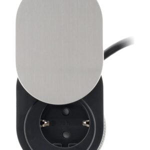 ΧΩΝΕΥΤΟ ΠΟΛΥΠΡΙΖΟ ΓΙΑ ΕΠΙΠΛΑ ΓΡΑΦΕΙΟΥ/ΚΟΥΖΙΝΑΣ ΜΕ 1 ΣΟΥΚΟ 1 USB + 1.9M ΚΑΛΩΔΙΟ ΔΙΑΜ Φ60 OTIO  – 2-HB760103