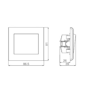 Διακόπτης διπλός κομμυτατέρ αλέ ρετούρ λευκός Makel Lillium Natural Kare – 32001126 (Αντιγραφή)