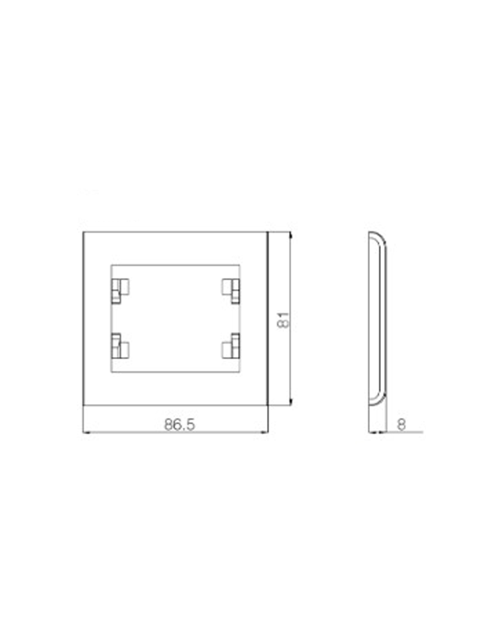 MANOLYA ΠΛΑΙΣΙΟ ΜΟΝΟ ΚΟΡΑΛΙ MAKEL MAKEL – 2-M41093701
