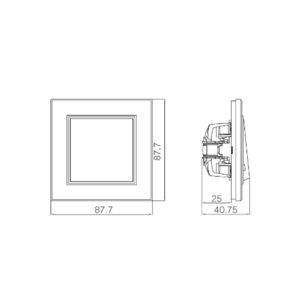 KAREA ΔΙΑΚΟΠΤΗΣ Α/R ΔΙΠΛ. ΜΑΥΡΟ ΜΑΤ MAKEL MAKEL – 2-M57054026