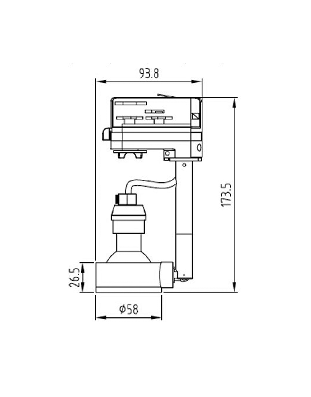 ΦΩΤΙΣΤΙΚΟ ΣΠΟΤ ΡΑΓΑΣ ΓΙΑ ΛΑΜΠΑ MR16/GU10 max50W ΜΑΥΡΟ ΜΕ 3Φ ΑΝΤΑΠΤΟΡΑ UNIVERSE UNIVERSE – 2-U003650
