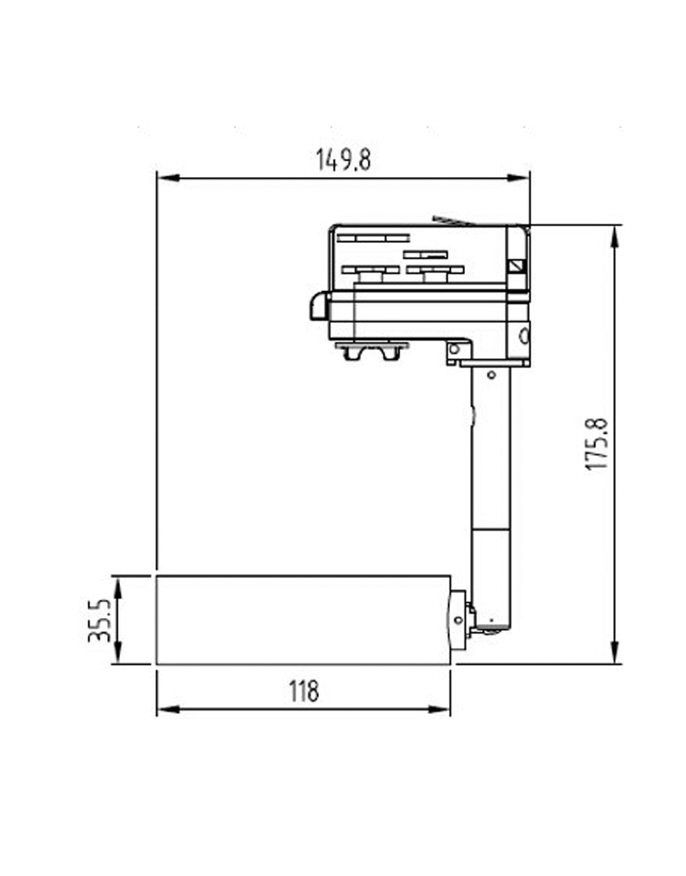 ΦΩΤΙΣΤΙΚΟ ΣΠΟΤ ΡΑΓΑΣ ΓΙΑ ΛΑΜΠΑ ES111/GU10 max100W ΛΕΥΚΟ ΜΕ 3Φ ΑΝΤΑΠΤΟΡΑ UNIVERSE UNIVERSE – 2-U003667