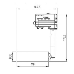 ΦΩΤΙΣΤΙΚΟ ΣΠΟΤ ΡΑΓΑΣ ΓΙΑ ΛΑΜΠΑ ES111/GU10 max100W ΜΑΥΡΟ ΜΕ 3Φ ΑΝΤΑΠΤΟΡΑ UNIVERSE UNIVERSE – 2-U003674