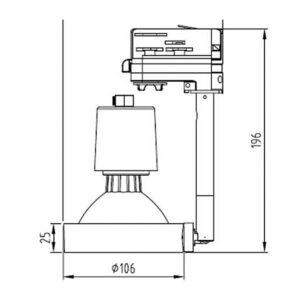 ΦΩΤΙΣΤΙΚΟ ΣΠΟΤ ΡΑΓΑΣ ΓΙΑ ΛΑΜΠΑ PAR30/E27 max100W ΜΑΥΡΟ ΜΕ 3Φ ΑΝΤΑΠΤΟΡΑ UNIVERSE UNIVERSE – 2-U003698
