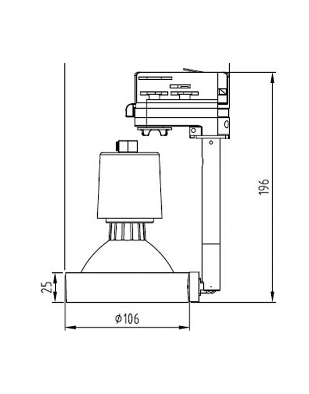 ΦΩΤΙΣΤΙΚΟ ΣΠΟΤ ΡΑΓΑΣ ΓΙΑ ΛΑΜΠΑ PAR30/E27 max100W ΜΑΥΡΟ ΜΕ 3Φ ΑΝΤΑΠΤΟΡΑ UNIVERSE UNIVERSE – 2-U003698