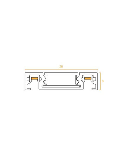 ΡΑΓΑ ΜΑΓΝΗΤΙΚΗ 48V SLIM 2 ΜΕΤΡΗ + DUST PROOF + ΤΑΠΑ ΛΕΥΚΗ UNIVERSE UNIVERSE – 2-U013918