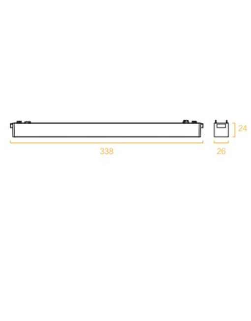SLIM GRILLE LIGHT 18W 3000K 24° ΓΙΑ ΜΑΓΝΗΤΙΚΗ ΡΑΓΑ 48V SLIM ΛΕΥΚΟ UNIVERSE UNIVERSE – 2-U014113