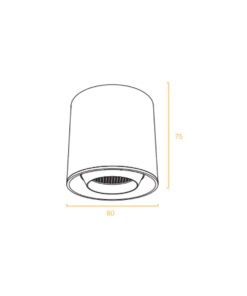 SLIM SPOT LIGHT 6W 3000K 150°ΓΙΑ ΜΑΓΝΗΤΙΚΗ ΡΑΓΑ 48V SLIM ΜΑΥΡΟ UNIVERSE UNIVERSE – 2-U014168