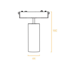 SLIM TRACK SPOT LIGHT 9W 3000K 24° ΓΙΑ ΜΑΓΝΗΤΙΚΗ ΡΑΓΑ 48V SLIM ΛΕΥΚΟ UNIVERSE UNIVERSE – 2-U014175
