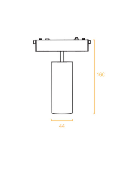 SLIM TRACK SPOT LIGHT 9W 3000K 24° ΓΙΑ ΜΑΓΝΗΤΙΚΗ ΡΑΓΑ 48V SLIM ΜΑΥΡΟ UNIVERSE UNIVERSE – 2-U014182