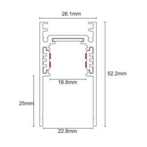 ΡΑΓΑ ΜΑΓΝΗΤΙΚΗ 48V STANDARD 2 ΜΕΤΡΗ + DUST PROOF + ΤΑΠΑ ΜΑΥΡΗ UNIVERSE UNIVERSE – 2-U014304
