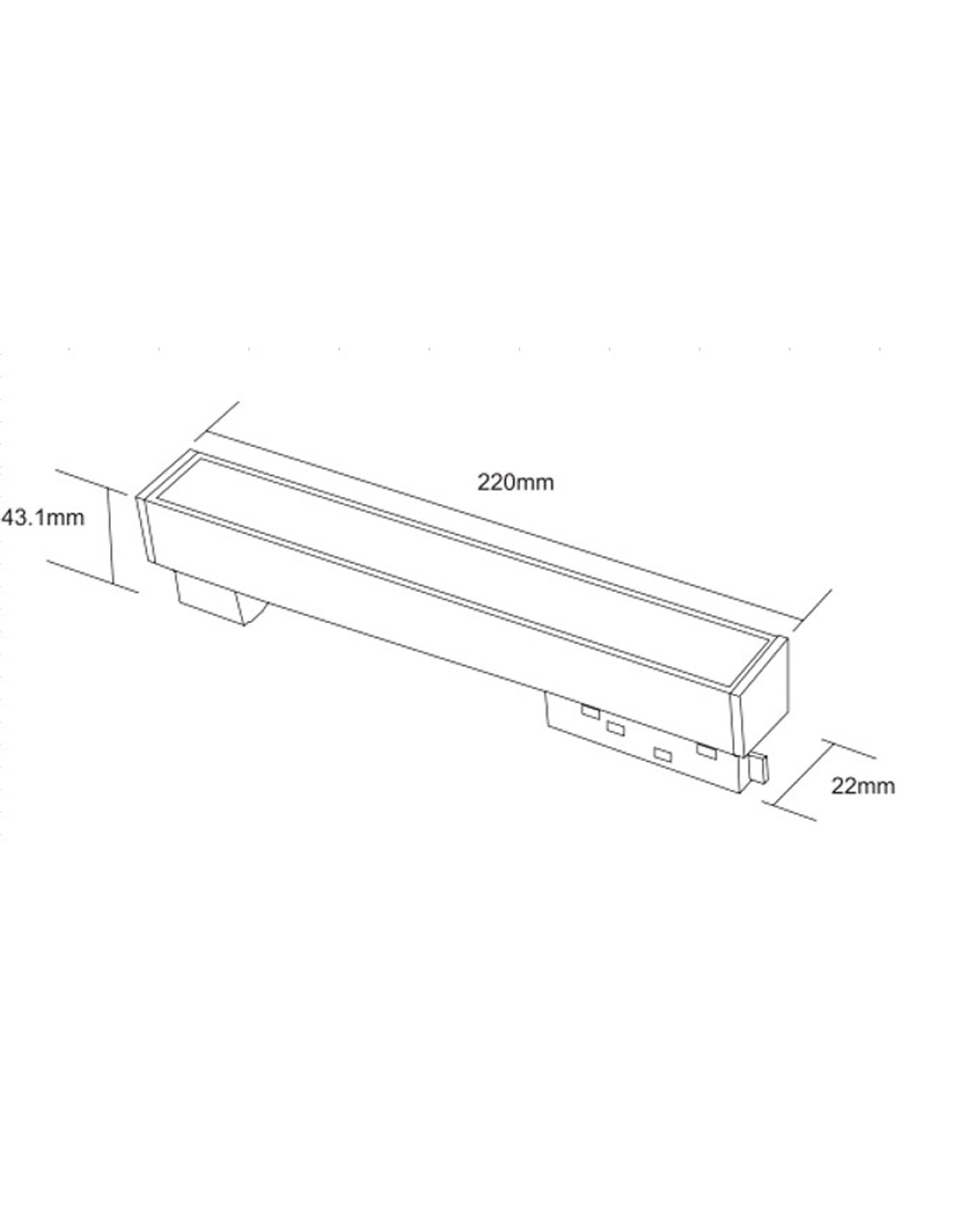 STANDARD FLOOD LIGHT 12W 3000K 24° ΓΙΑ ΜΑΓΝΗΤΙΚΗ ΡΑΓΑ 48V ΜΑΥΡΟ UNIVERSE UNIVERSE – 2-U014540