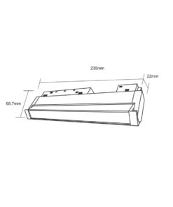 STANDARD FOLDING FLOOD LIGHT 12W 3000K 24° ΓΙΑ ΜΑΓΝΗΤΙΚΗ ΡΑΓΑ 48V ΜΑΥΡΟ UNIVERSE UNIVERSE – 2-U014625