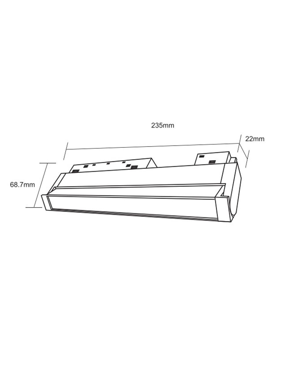 STANDARD FOLDING FLOOD LIGHT 12W 3000K 24° ΓΙΑ ΜΑΓΝΗΤΙΚΗ ΡΑΓΑ 48V ΜΑΥΡΟ UNIVERSE UNIVERSE – 2-U014625