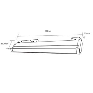 STANDARD FOLDING FLOOD LIGHT 18W 3000K 24° ΓΙΑ ΜΑΓΝΗΤΙΚΗ ΡΑΓΑ 48V ΜΑΥΡΟ UNIVERSE UNIVERSE – 2-U014649