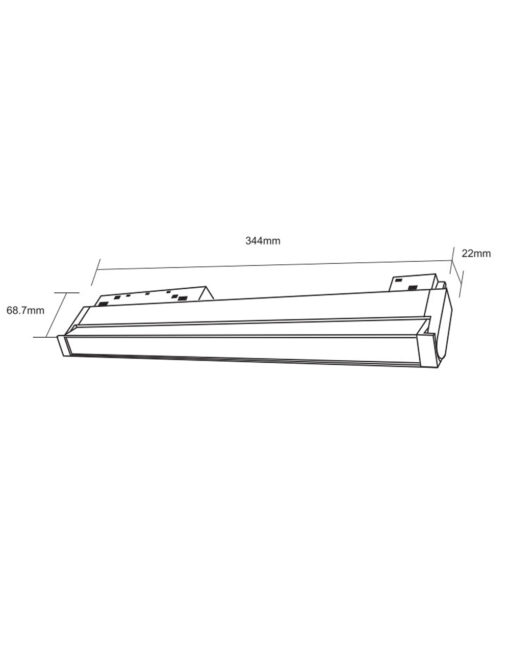 STANDARD FOLDING FLOOD LIGHT 18W 3000K 24° ΓΙΑ ΜΑΓΝΗΤΙΚΗ ΡΑΓΑ 48V ΜΑΥΡΟ UNIVERSE UNIVERSE – 2-U014649
