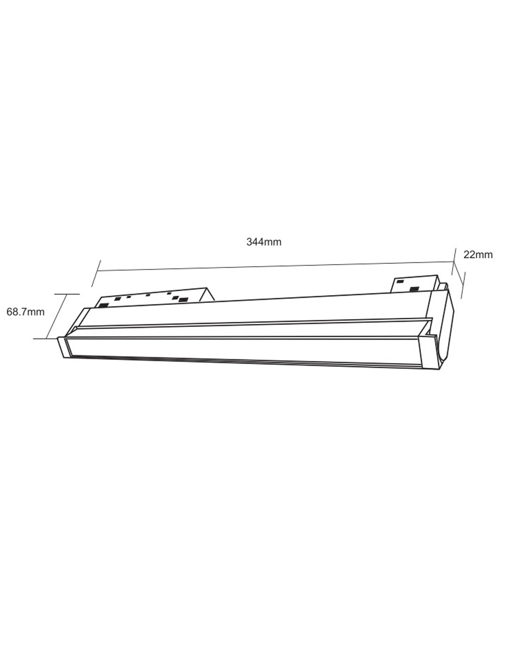 STANDARD FOLDING FLOOD LIGHT 18W 3000K 24° ΓΙΑ ΜΑΓΝΗΤΙΚΗ ΡΑΓΑ 48V ΜΑΥΡΟ UNIVERSE UNIVERSE – 2-U014649