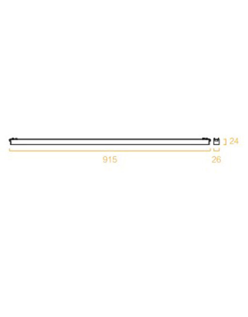 SLIM FLOOD LIGHT 30W 3000K 24° ΓΙΑ ΜΑΓΝΗΤΙΚΗ ΡΑΓΑ 48V SLIM ΜΑΥΡΟ UNIVERSE UNIVERSE – 2-U014724