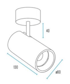 ΦΩΤΙΣΤΙΚΟ ΣΠΟΤ ΜΕ ΒΑΣΗ 1xMR16/GU10 MAX50W 1ΦΑΣΙΚΟ ΑΛΟΥΜΙΝΙΟΥ ΜΑΥΡΟ UNIVERSE UNIVERSE – 2-U014885