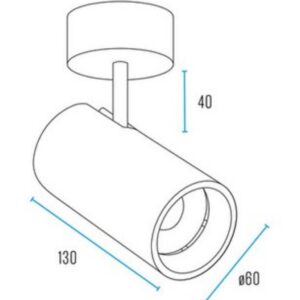 ΦΩΤΙΣΤΙΚΟ ΣΠΟΤ ΜΕ ΒΑΣΗ 1xMR16/GU10 MAX50W 1ΦΑΣΙΚΟ ΑΛΟΥΜΙΝΙΟΥ ΜΑΥΡΟ UNIVERSE UNIVERSE – 2-U014885