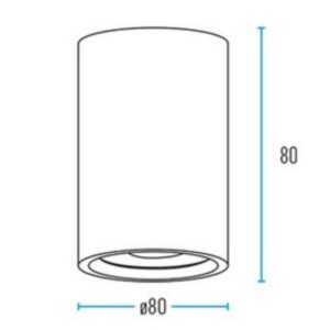 ΣΠΟΤ ΟΡΟΦΗΣ ΚΙΝΗΤΟ Φ80mm Η80mm 1xMR16/GU10 MAX50W 1ΦΑΣΙΚΟ ΜΑΥΡΟ ΑΛΟΥΜΙΝΙΟΥ UNIVERSE UNIVERSE – 2-U014922