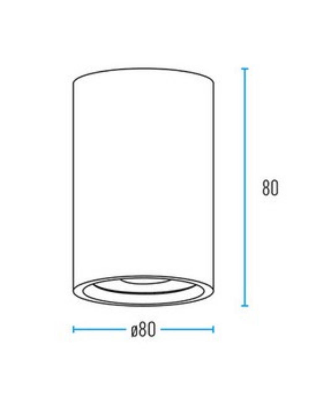 ΣΠΟΤ ΟΡΟΦΗΣ ΚΙΝΗΤΟ Φ80mm Η80mm 1xMR16/GU10 MAX50W 1ΦΑΣΙΚΟ ΜΑΥΡΟ ΑΛΟΥΜΙΝΙΟΥ UNIVERSE UNIVERSE – 2-U014922
