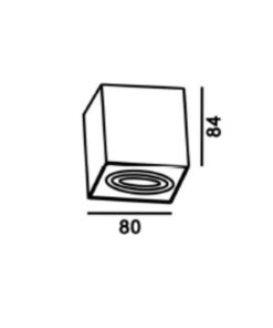 ΣΠΟΤ ΟΡΟΦΗΣ ΚΙΝΗΤΟ 80X80mm Η84mm 1xMR16/GU10 MAX50W 1ΦΑΣΙΚΟ ΑΛΟΥΜΙΝΙΟΥ ΜΑΥΡΟ UNIVERSE – 2-U014946