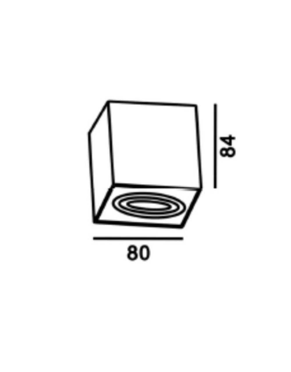 ΣΠΟΤ ΟΡΟΦΗΣ ΚΙΝΗΤΟ 80X80mm Η84mm 1xMR16/GU10 MAX50W 1ΦΑΣΙΚΟ ΑΛΟΥΜΙΝΙΟΥ ΜΑΥΡΟ UNIVERSE – 2-U014946
