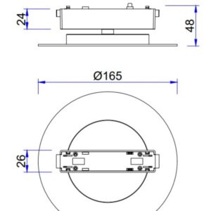 SLIM INDIRECT 5W 3000K 360° ΓΙΑ ΜΑΓΝΗΤΙΚΗ ΡΑΓΑ 48V SLIM ΜΑΥΡΟ UNIVERSE UNIVERSE – 2-U015004