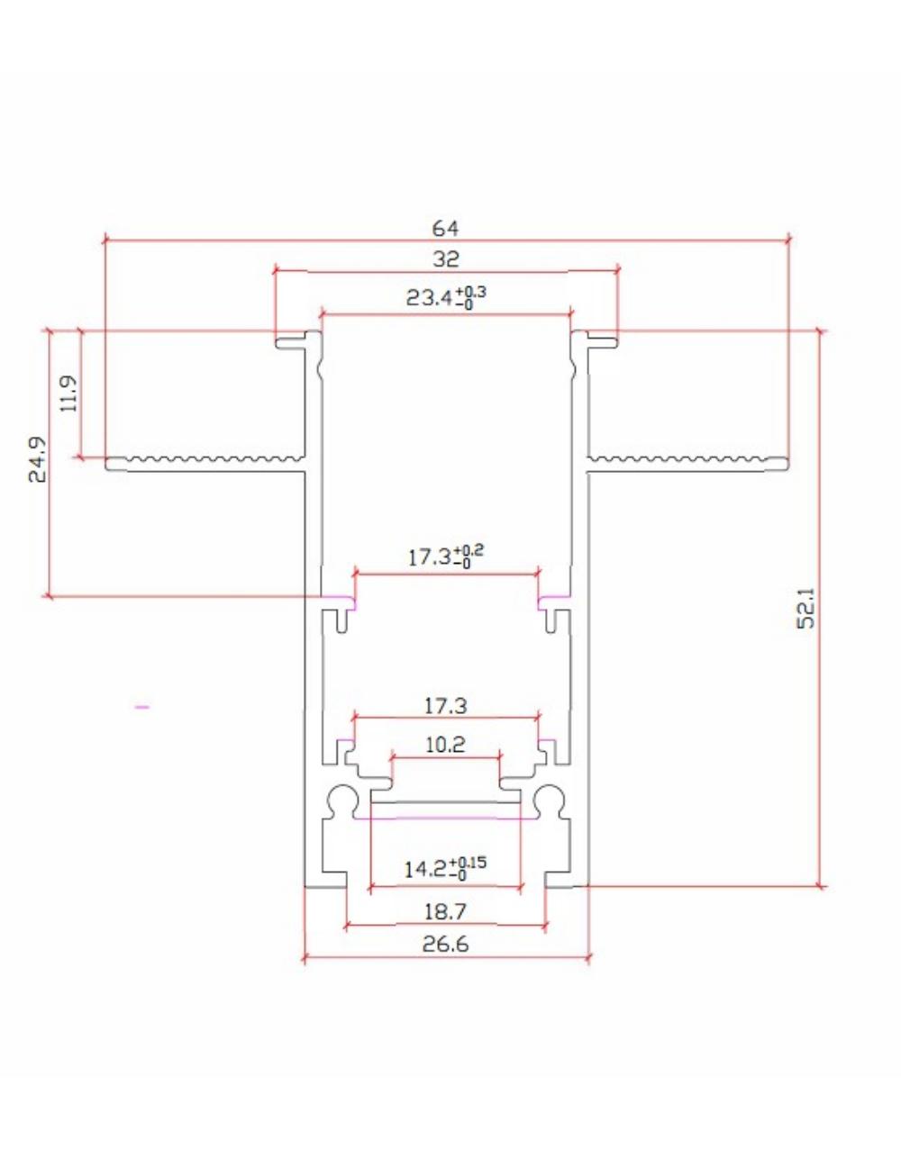 ΡΑΓΑ ΜΑΓΝΗΤΙΚΗ ΧΩΝΕΥΤΗ 48V STANDARD 2 ΜΕΤΡΗ + DUST PROOF + ΤΑΠΑ ΜΑΥΡΗ UNIVERSE UNIVERSE – 2-U015141