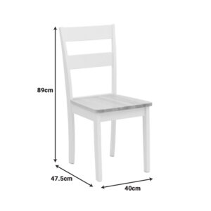 Tραπεζαρία Lars pakoworld σετ 5τμχ επεκτεινόμενη ξύλο-MDF λευκό-φυσικό Φ100(+38)x100x75εκ – 200-000296