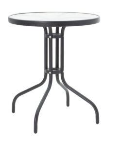 Τραπεζαρία Calan-Watson σετ 3τεμ pakoworld μέταλλο μαύρο-textilene μαύρο Φ60×70εκ – 200-000305