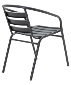 Τραπεζαρία Valor-Tade σετ 5τεμ pakoworld μέταλλο μαύρο-γυαλί 110x60x70εκ – 200-000328