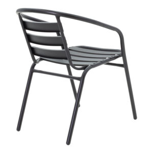 Τραπεζαρία Valor-Tade σετ 5τεμ pakoworld μέταλλο μαύρο-γυαλί 110x60x70εκ – 200-000328