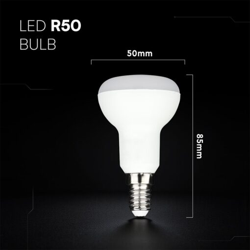 LED Λάμπα E14 R50 4.8W V-TAC Cree Chip 470lm Ψυχρό Λευκό 6500K 6yrs Wty – 211406