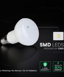 LED Λάμπα E14 R50 4.8W V-TAC Cree Chip 470lm Ψυχρό Λευκό 6500K 6yrs Wty – 211406